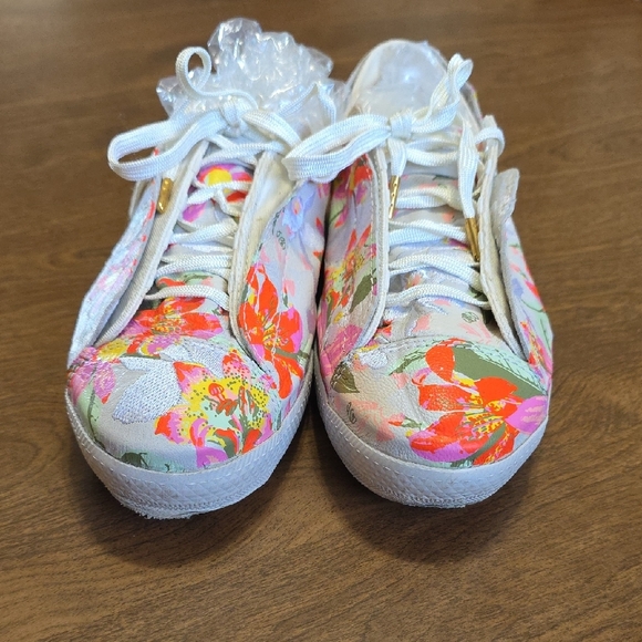 Converse Floral Canvas Sneakers Women's Size 7.5 Pink White - Picture 2 of 16